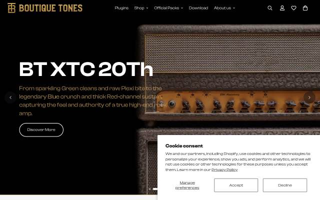 Vitrine de Boutique Tones