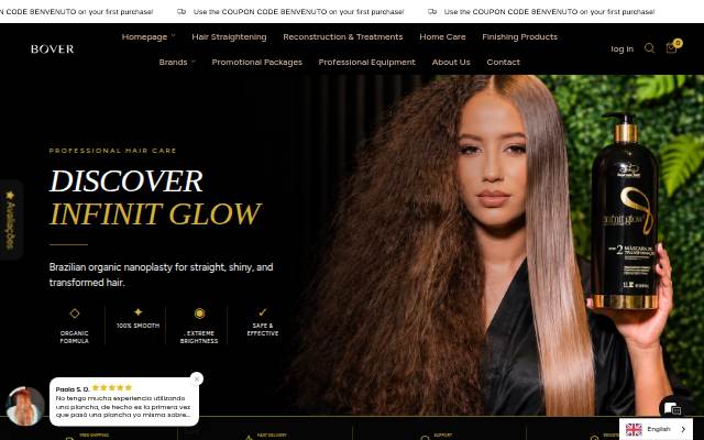 Bover Cosmetici storefront