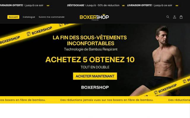 BoxerShop storefront