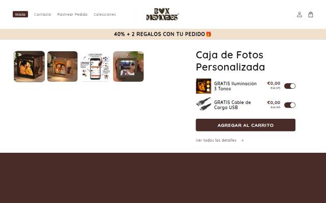 BoxMemories storefront