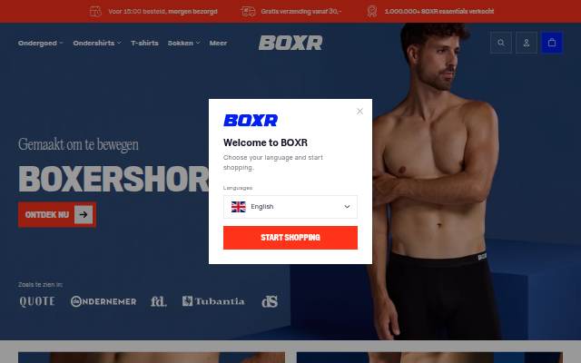 BOXR storefront