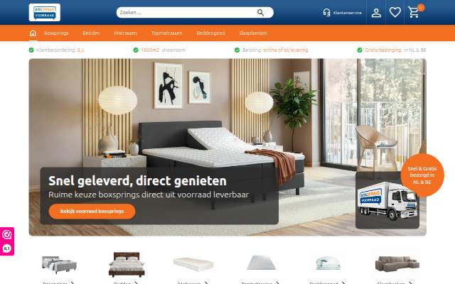 Startseite von Boxspringvoorraad