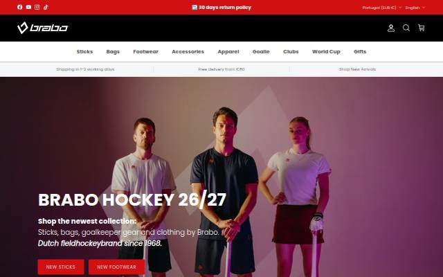 Brabo Hockey storefront