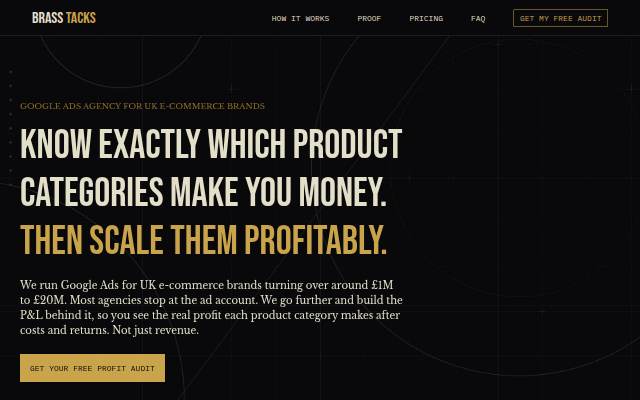 Startseite von Brass Tacks