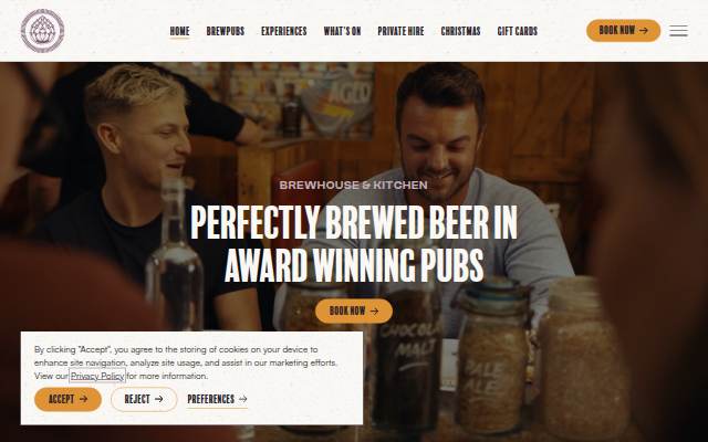 Startseite von Brewhouse &amp; Kitchen