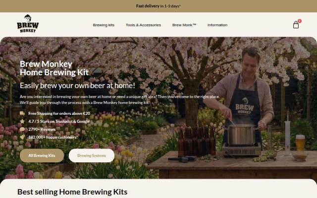 Brew Monkey Kit storefront