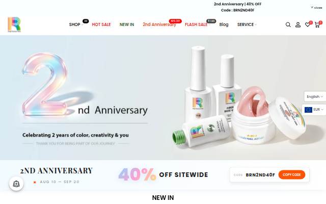 Bright Rainbow Nails storefront