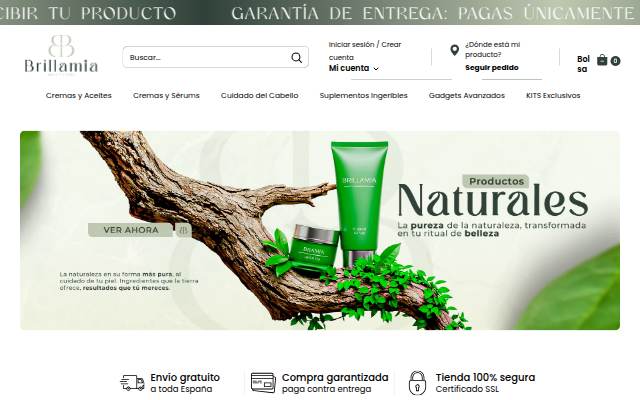 Brillamia SPAIN storefront