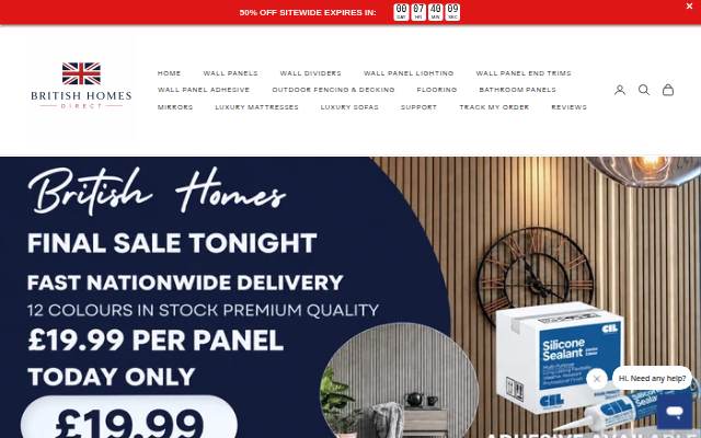 British Homes Direct storefront