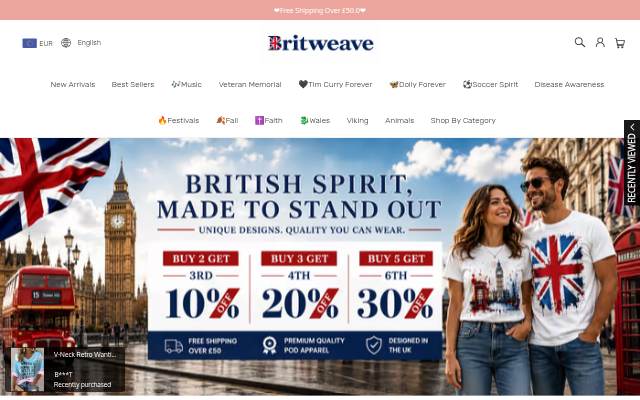 Britweave storefront