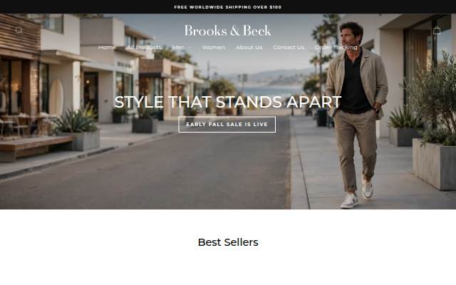 Brooks &amp; Beck storefront