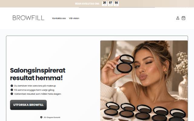 BrowFill storefront