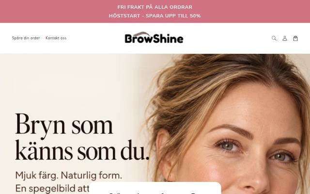 Vitrine de BrowShine