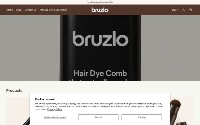 Bruzlo storefront