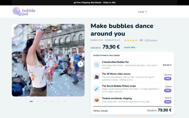 Bubble Poi — Complete Bubble Poi Kit + Video Course storefront