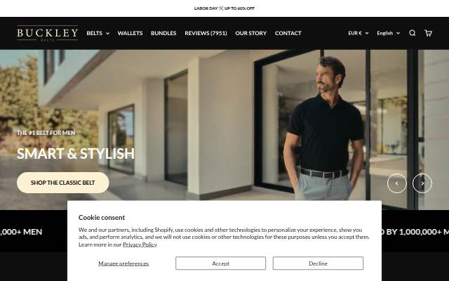 Buckley Belts storefront