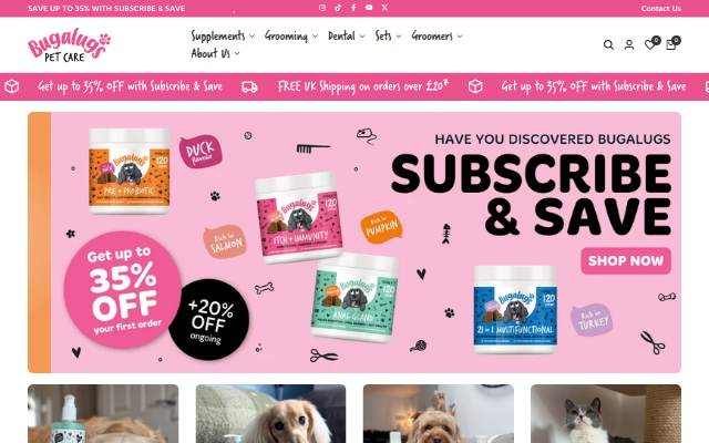Bugalugs Pet Care storefront