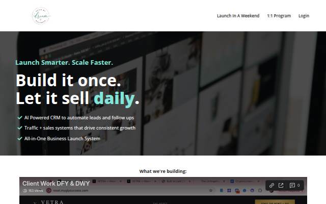 Build My Dream Business storefront