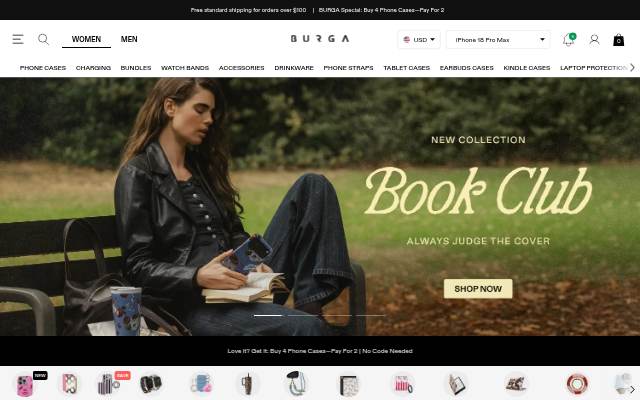BURGA USA storefront