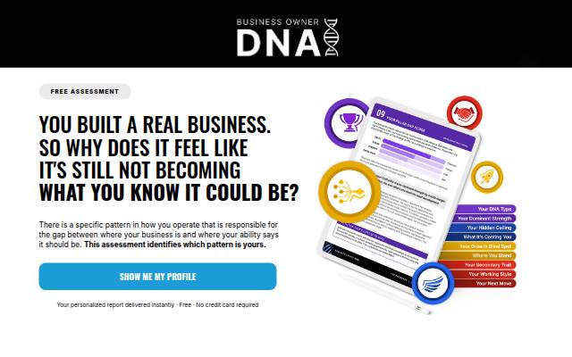 Business Owner DNA storefront