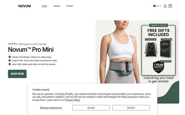 Novum Lab storefront