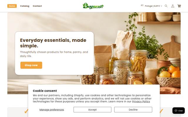 Buyveras storefront