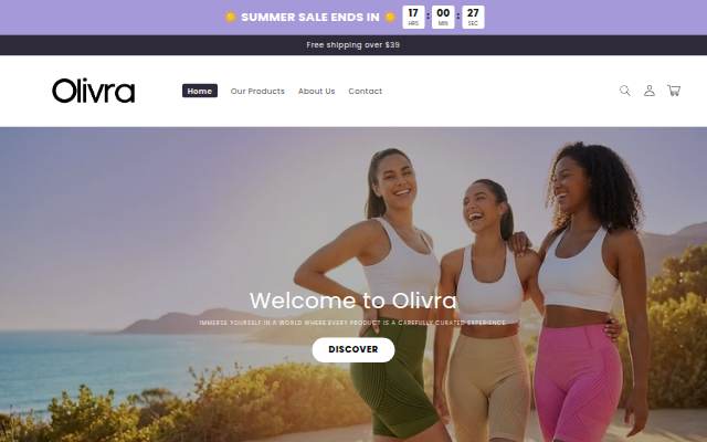 Olivra storefront