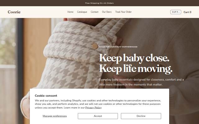 Coorie storefront