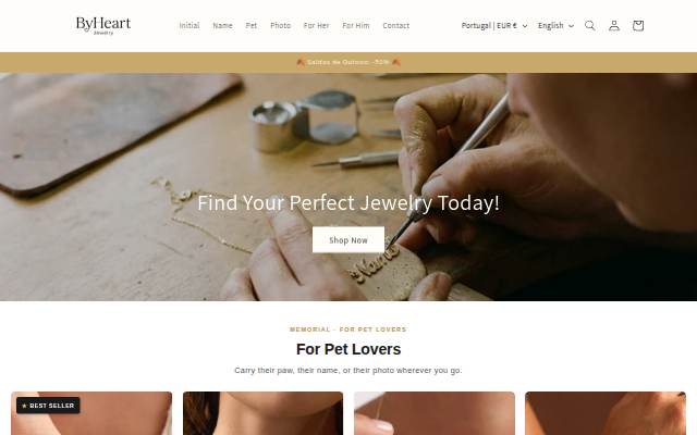 Escaparate de ByHeartJewelry