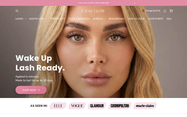 Lash Glow storefront