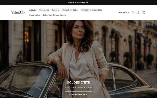 VALE&amp;CO storefront