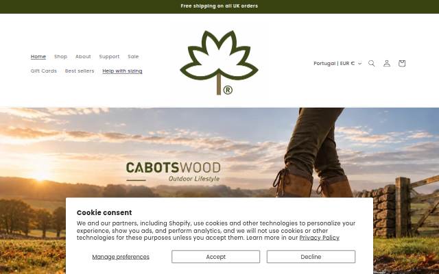 Cabotswood Country Boots storefront