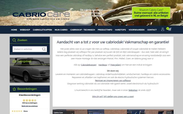 cabriocare.nl storefront