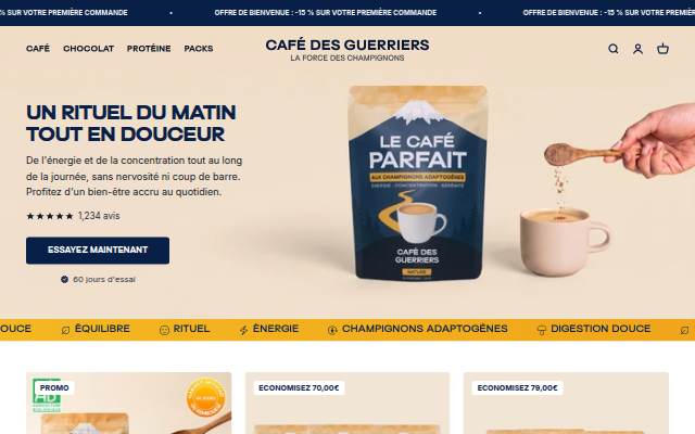Café des Guerriers storefront