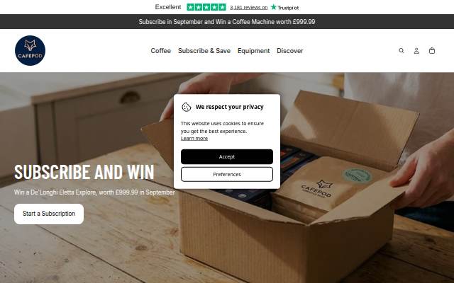 CafePod storefront