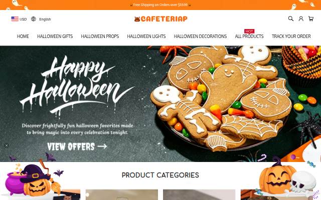 CAFETERIAP storefront