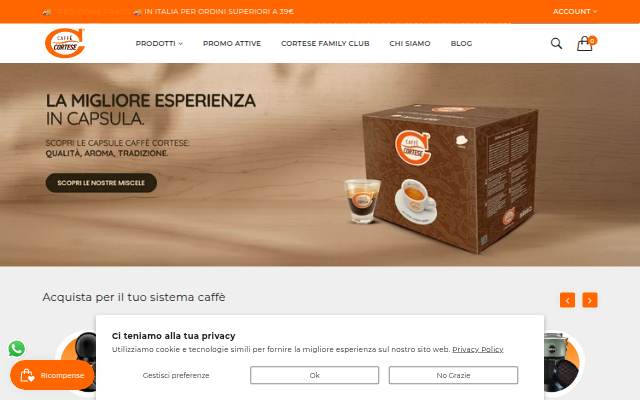 Startseite von Caffè Cortese