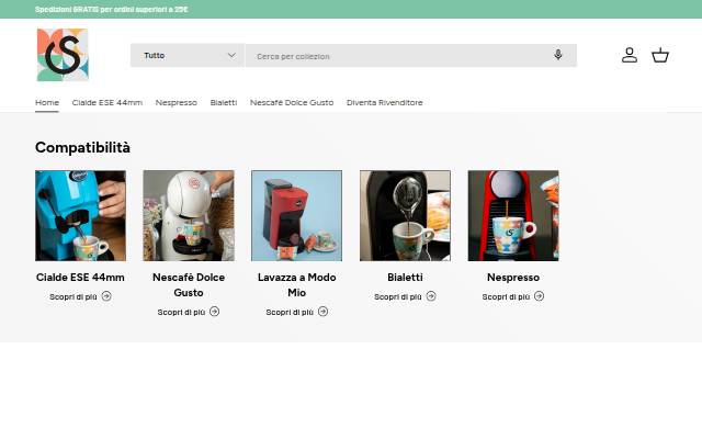 Startseite von CaffèStile
