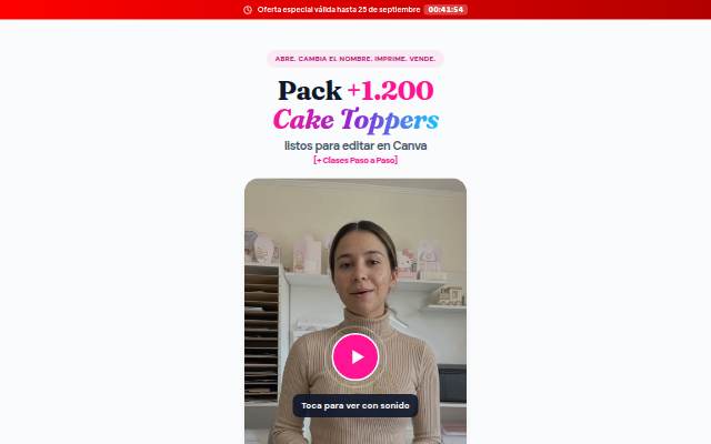 Pack +1.200 Cake Toppers Profesionales storefront