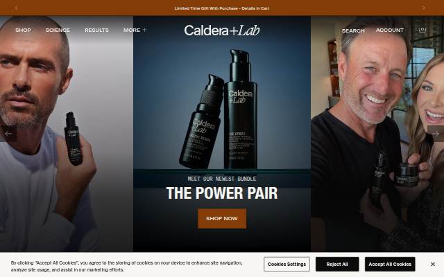 Caldera + Lab storefront