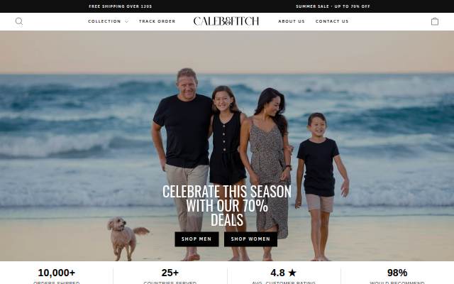 CALEB&amp;FITCH storefront