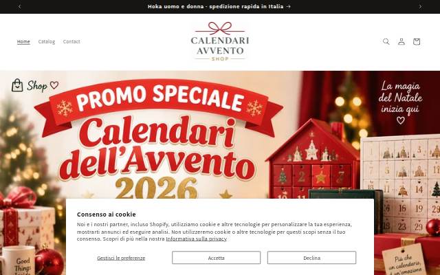 Startseite von Calendari Avvento