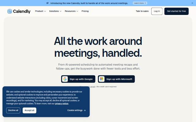 Calendly.com storefront
