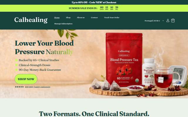 Calhealing storefront