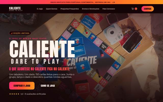 Caliente storefront