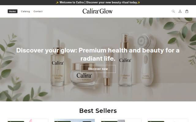 Calira Glow storefront