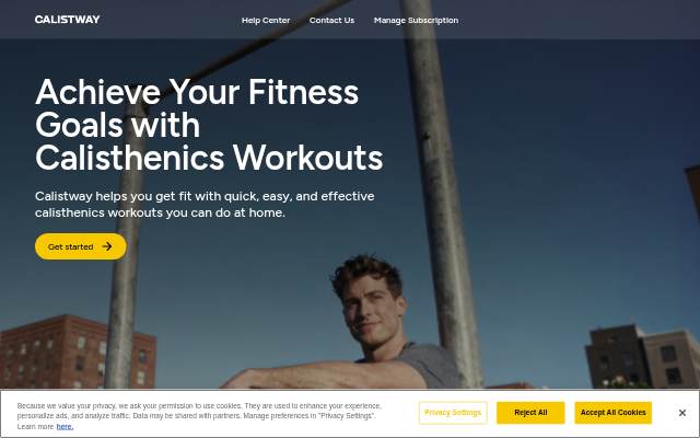 Calistway: #1 Personalized Calisthenics Home Workout App storefront