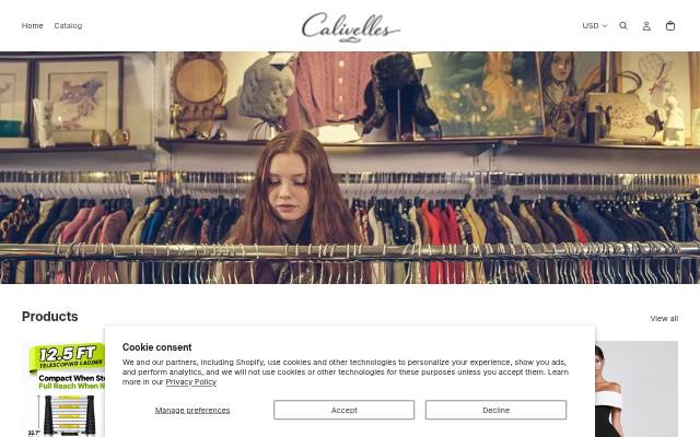 Calivelles storefront