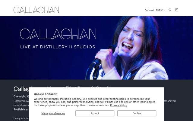 Montra da Callaghan Store
