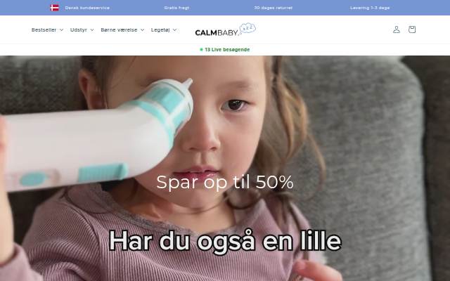 Startseite von Calm Baby DK